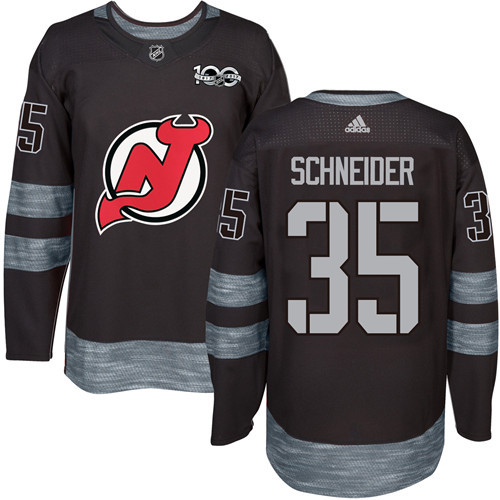 Adidas Devils #35 Cory Schneider Black 1917-100th Anniversary Stitched NHL Jersey